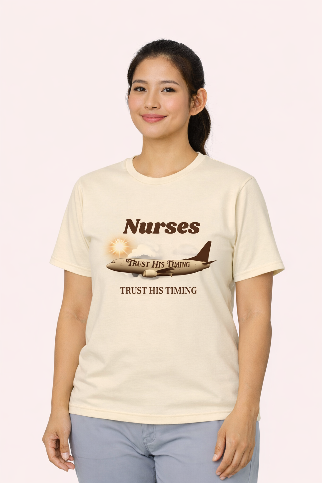Nursing Graphic Cotton T-Shirt
