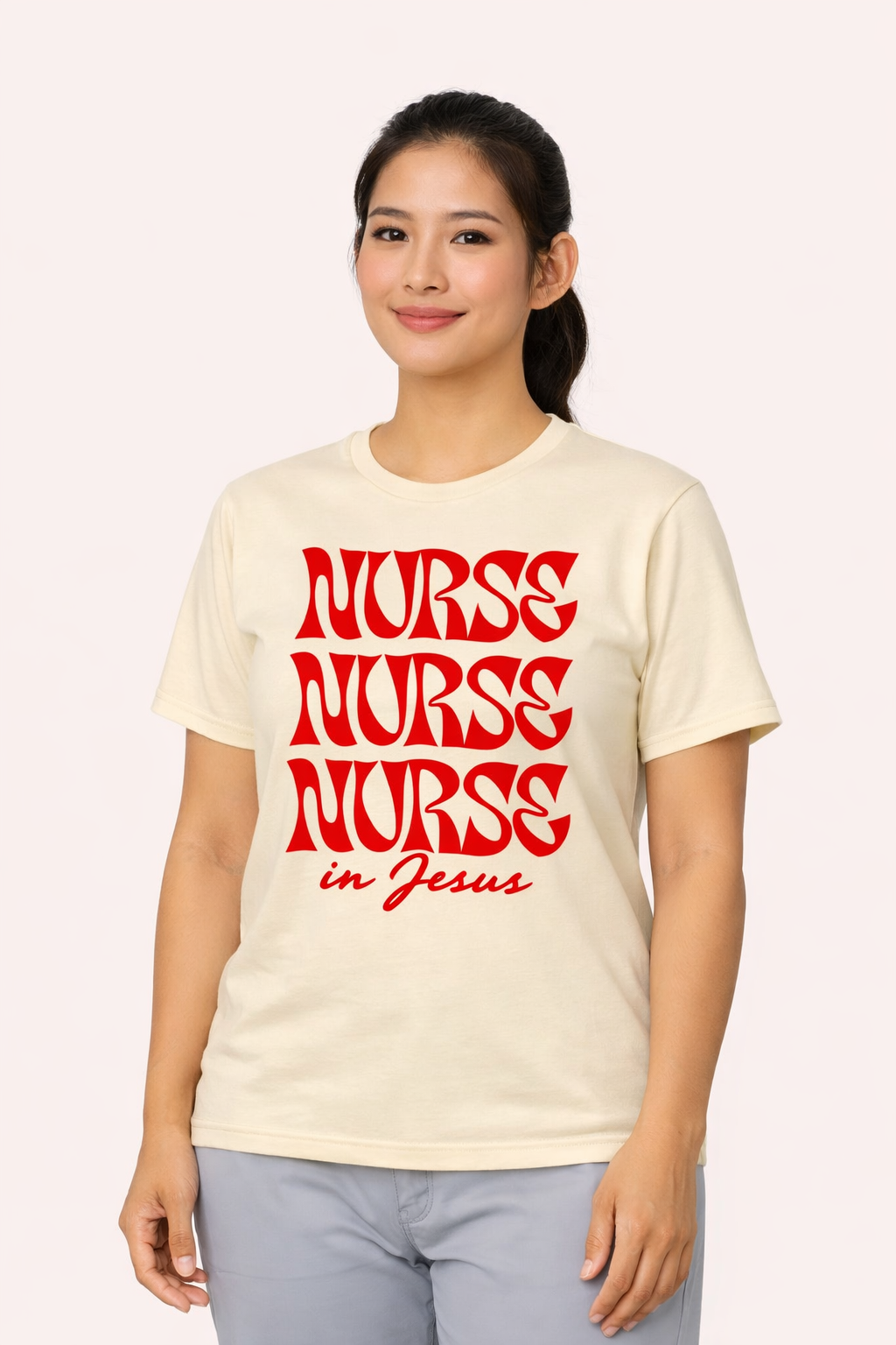 Nursing Graphic Cotton T-Shirt
