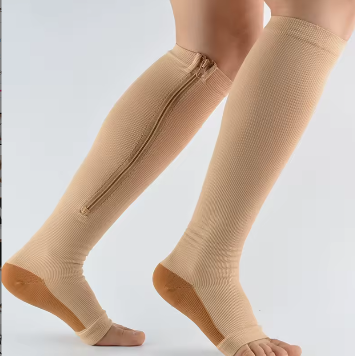 set of three different color of Zipper elastic  socks