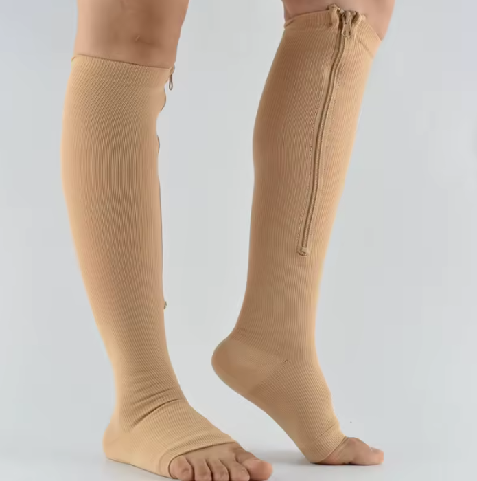 set of three different color of Zipper elastic  socks