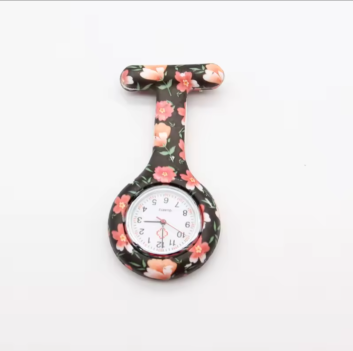 Nurse Watch Brooch - Medical Pocket Watch with Clip