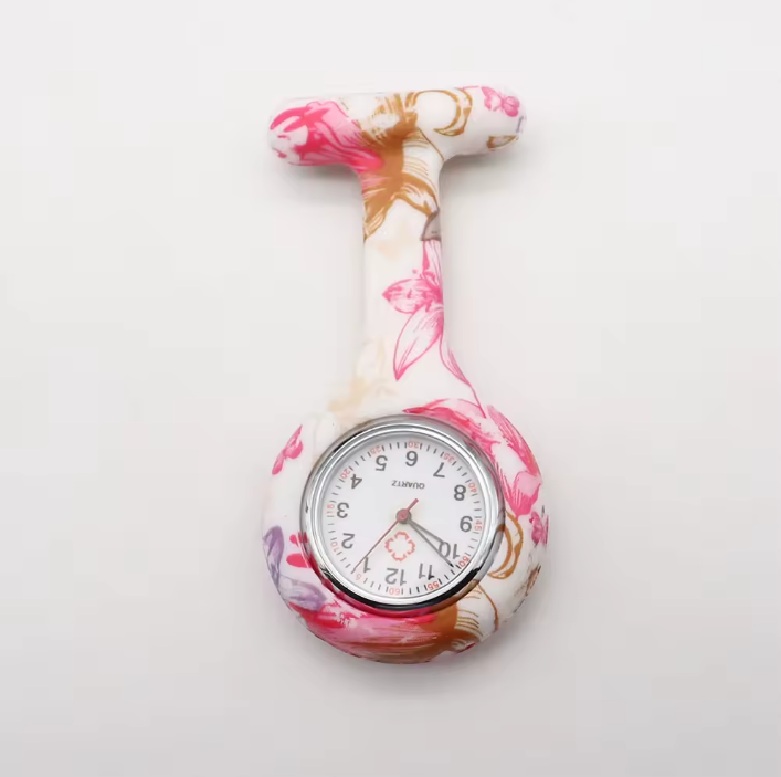 Nurse Watch Brooch - Medical Pocket Watch with Clip