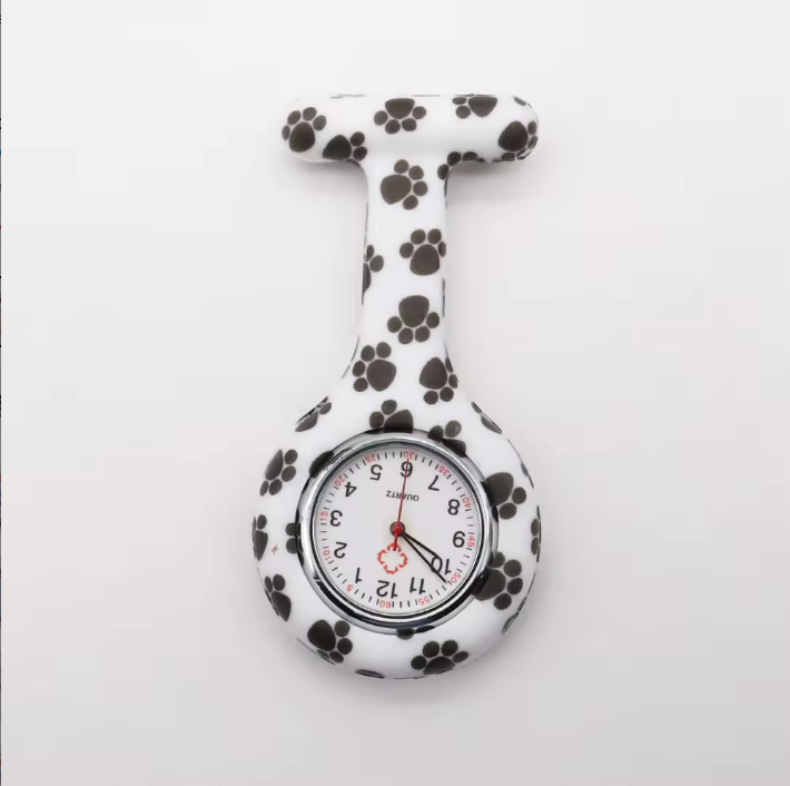 Nurse Watch Brooch - Medical Pocket Watch with Clip