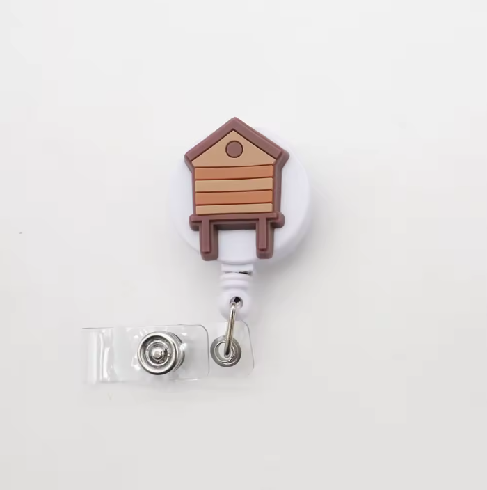 Bee badge reel （flat clip）