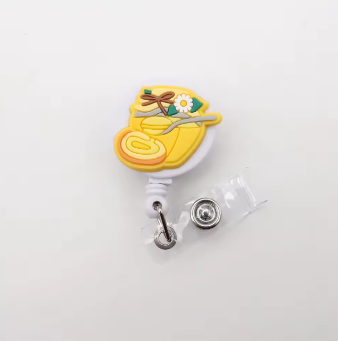 Bee badge reel （flat clip）