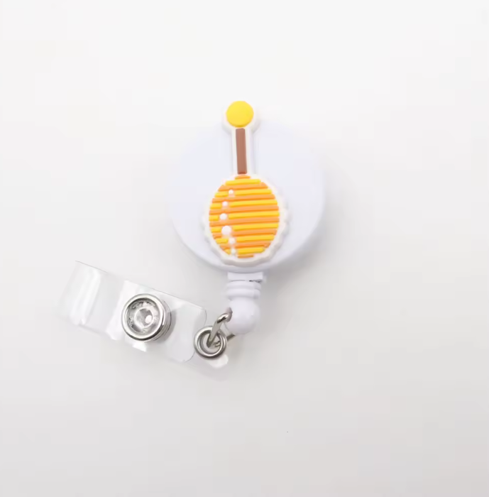Bee badge reel （flat clip）