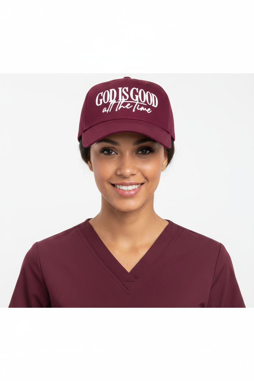 God Is Good hat - nurse model